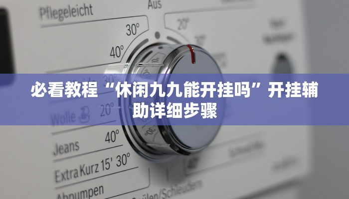 必看教程“休闲九九能开挂吗”开挂辅助详细步骤