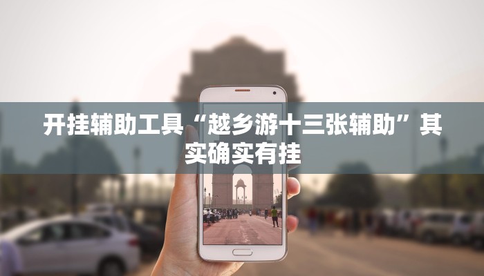 开挂辅助工具“越乡游十三张辅助”其实确实有挂