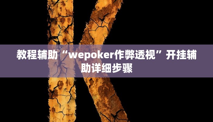 教程辅助“wepoker作弊透视”开挂辅助详细步骤